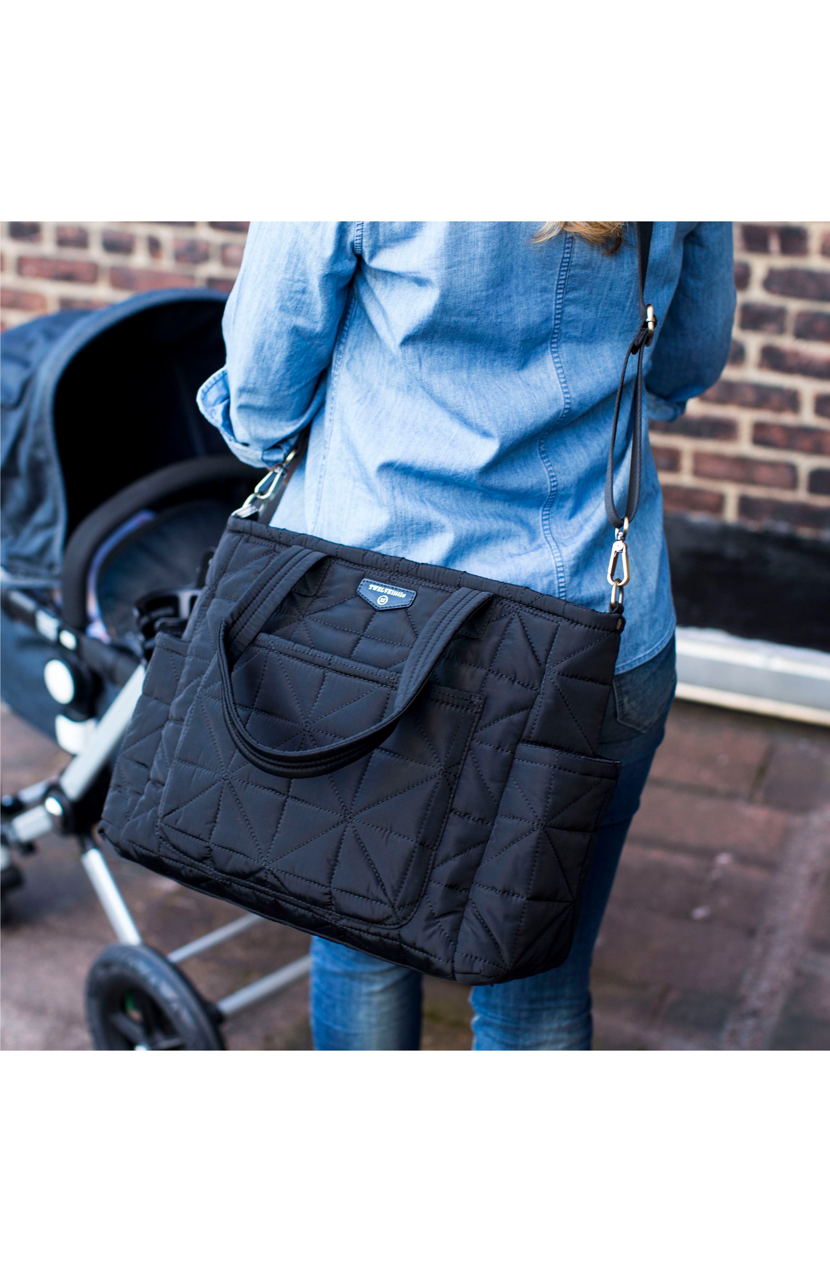 TWELVElittle 'Love' Water Resistant Nylon Diaper Tote, Alternate, color, 