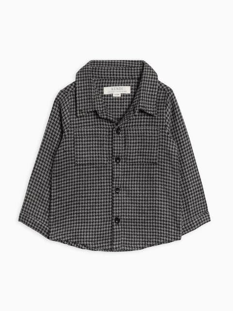 Lev Organic Flannel Long Sleeve Collared Button Down Shirt (Baby)