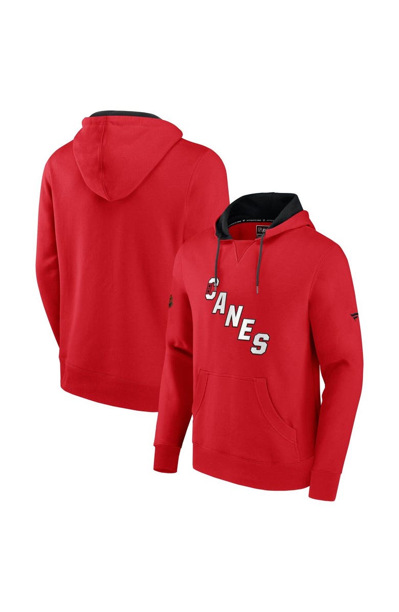 FANATICS Men's Fanatics Branded Red Carolina Hurricanes Special Edition 2.0 Team Logo Pullover Hoodie, Main, color,