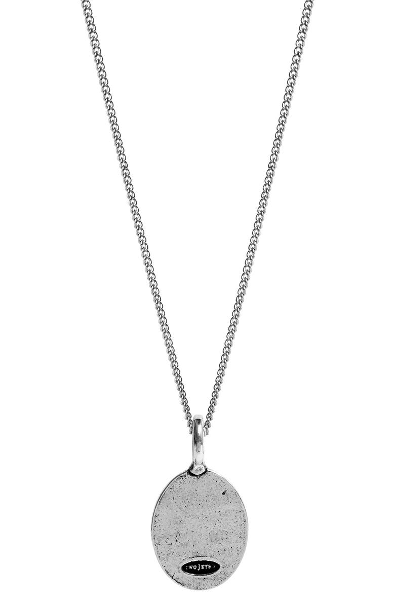 TWOJEYS Men's Midnight Pendant Necklace, Alternate, color, Silver