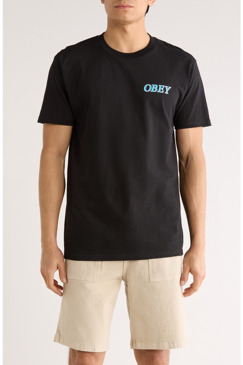 Transport Graphic T-Shirt, Main, color, BLACK