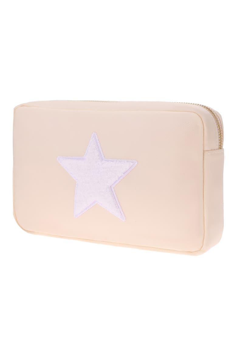 Medium Star Cosmetics Bag, Alternate, color, CREAM