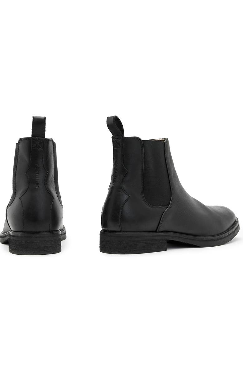 AllSaints Creed Chelsea Boot, Alternate, color, Black