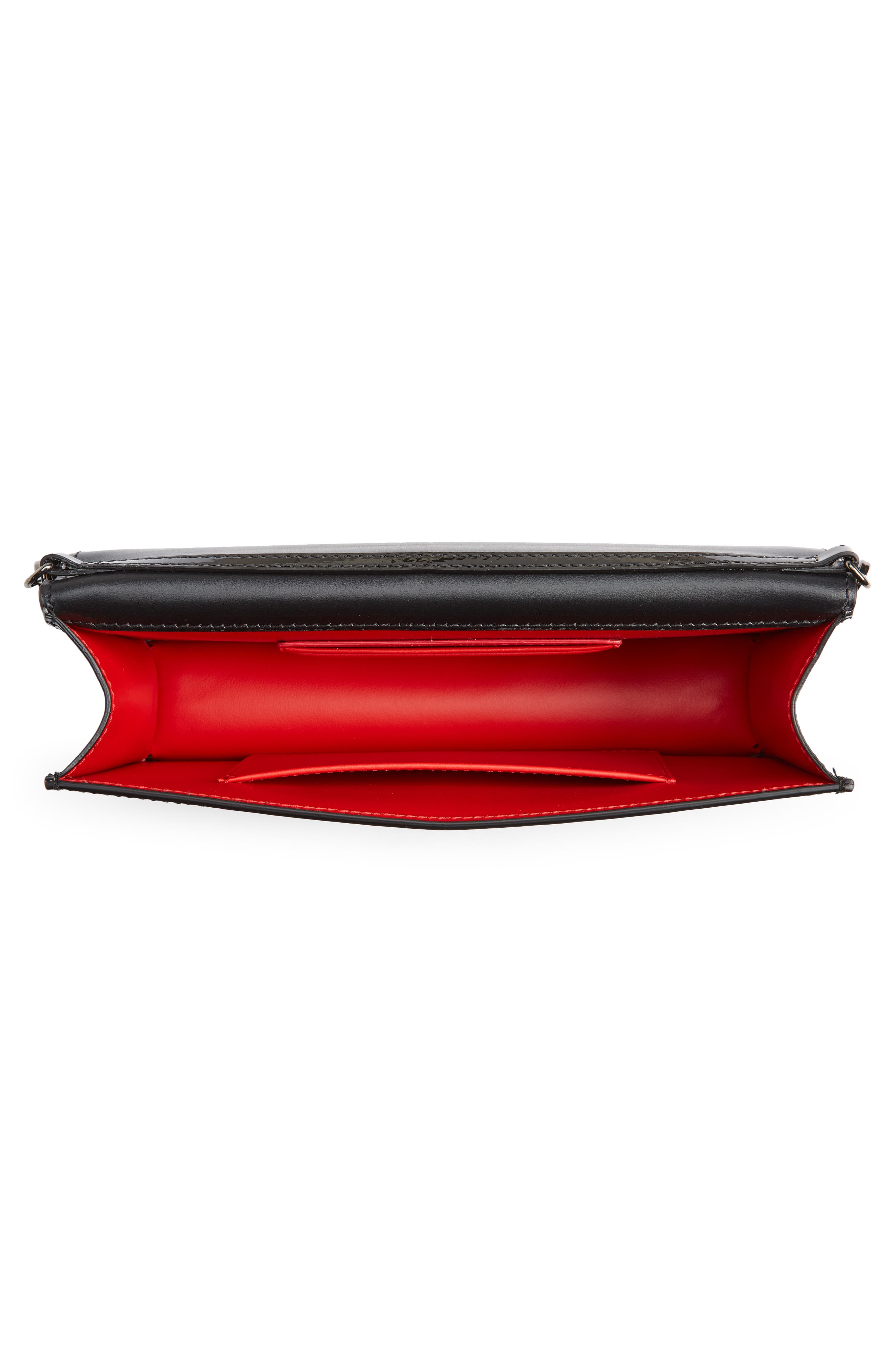 Christian Louboutin Loubi54 Patent Leather Clutch, Alternate, color, 