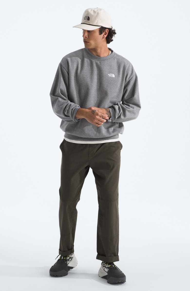 The North Face Oversize Evolution Simple Dome Crewneck Sweatshirt, Alternate, color, Tnf Mid Grey Heather