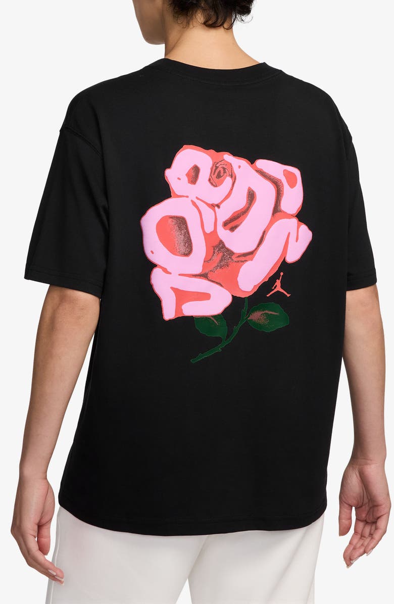Jordan Girlfriend Floral Graphic T-Shirt, Alternate, color, 