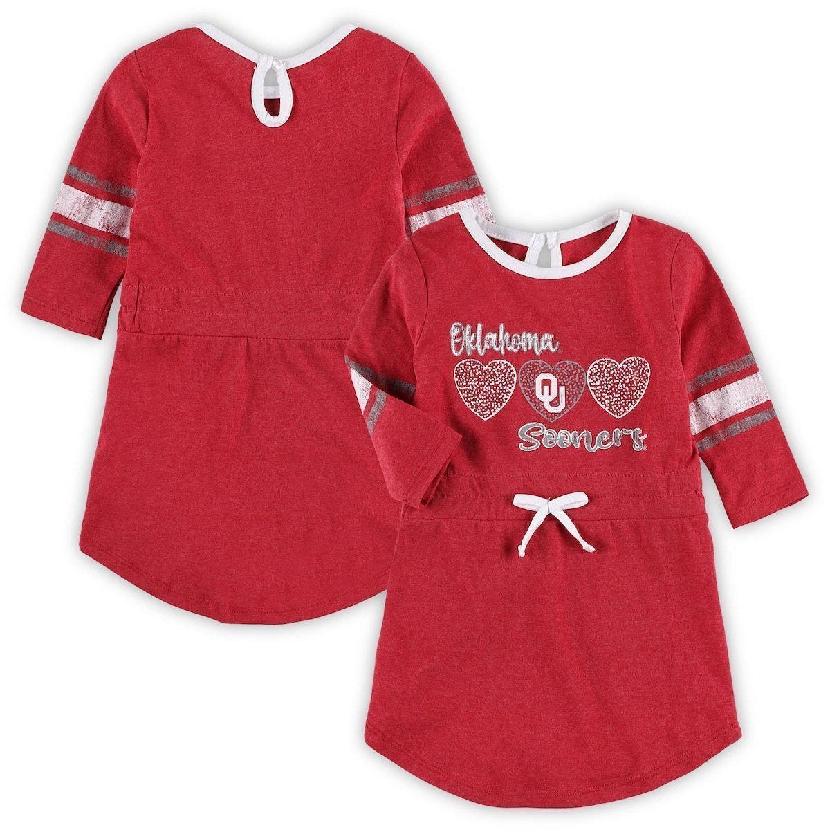 COLOSSEUM Girls Toddler Colosseum Heathered Crimson Oklahoma Sooners ...