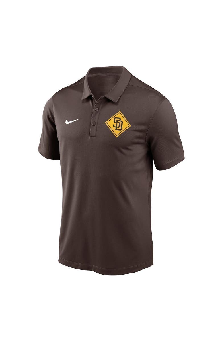 Nike Men's Nike Brown San Diego Padres Diamond Icon Franchise Performance Polo, Alternate, color, 