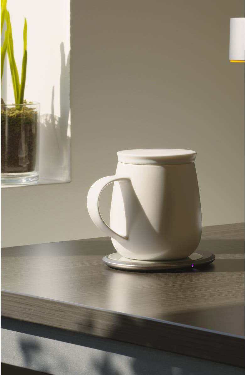 OHOM INC Ui 3 Self-heating Mug Set, Alternate, color, Jasmine White