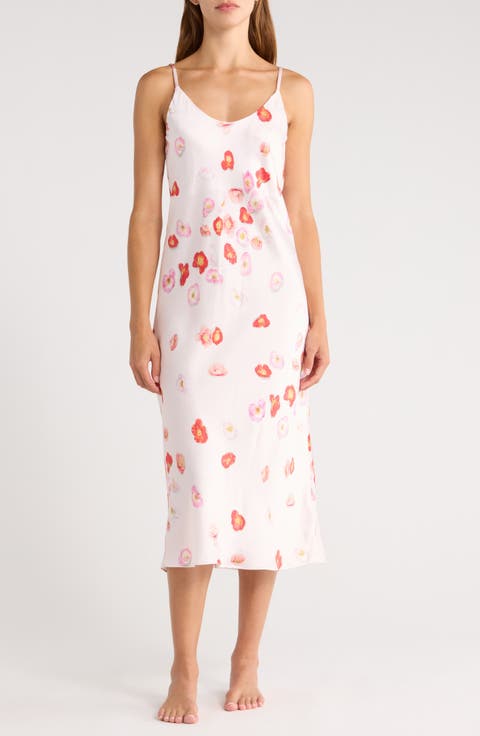 Washable Silk Slipdress Nightgown
