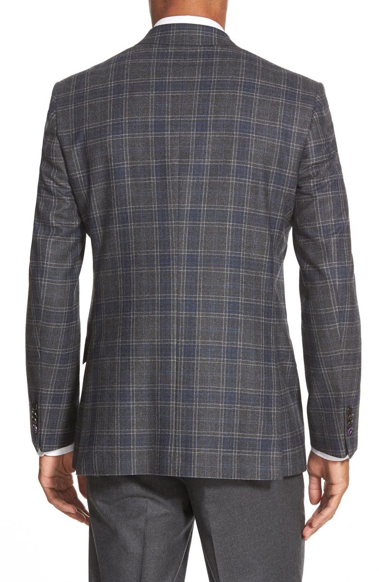 Ted Baker London 'Jones' Trim Fit Plaid Wool Sport Coat, Alternate, color, 