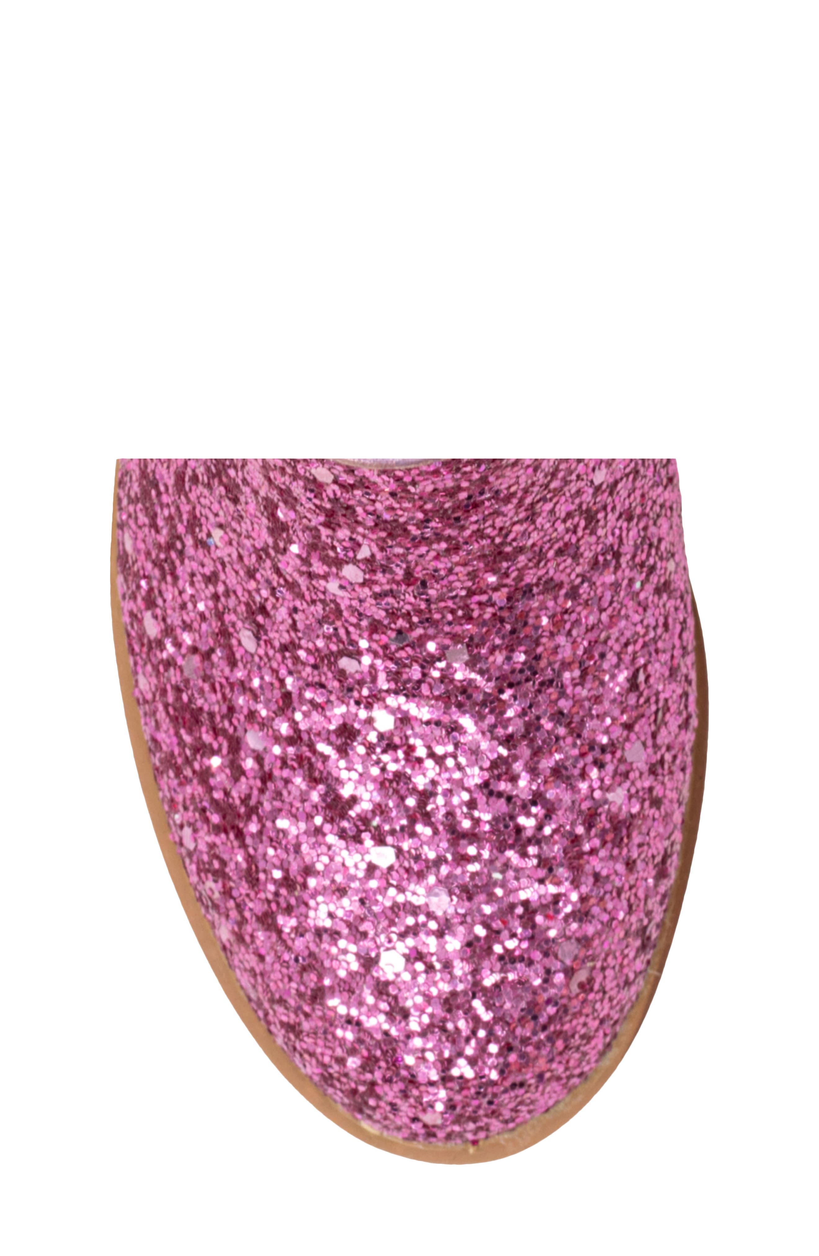 Kids' Glitter Bootie, Alternate, color, PINK GLITTER