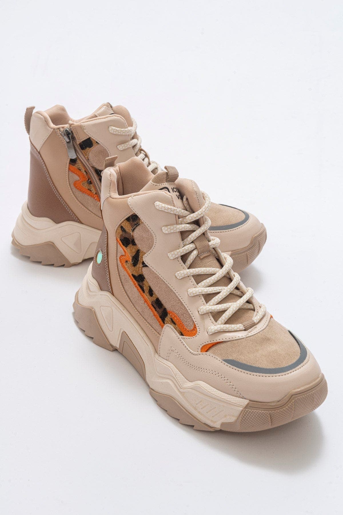 Olivia Sport Boot, Alternate, color, Beige Faux Leather