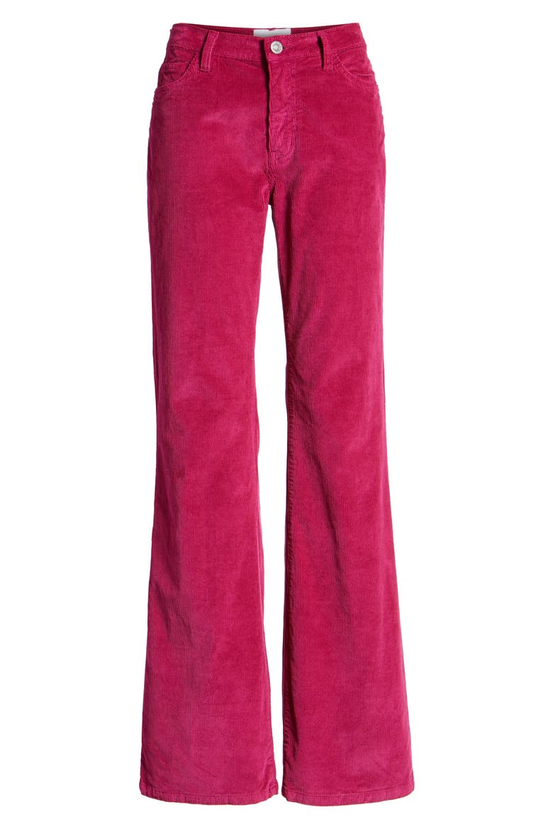 The Jarvis High Waist Corduroy Bootcut Pants, Alternate, color, WILD ASTER