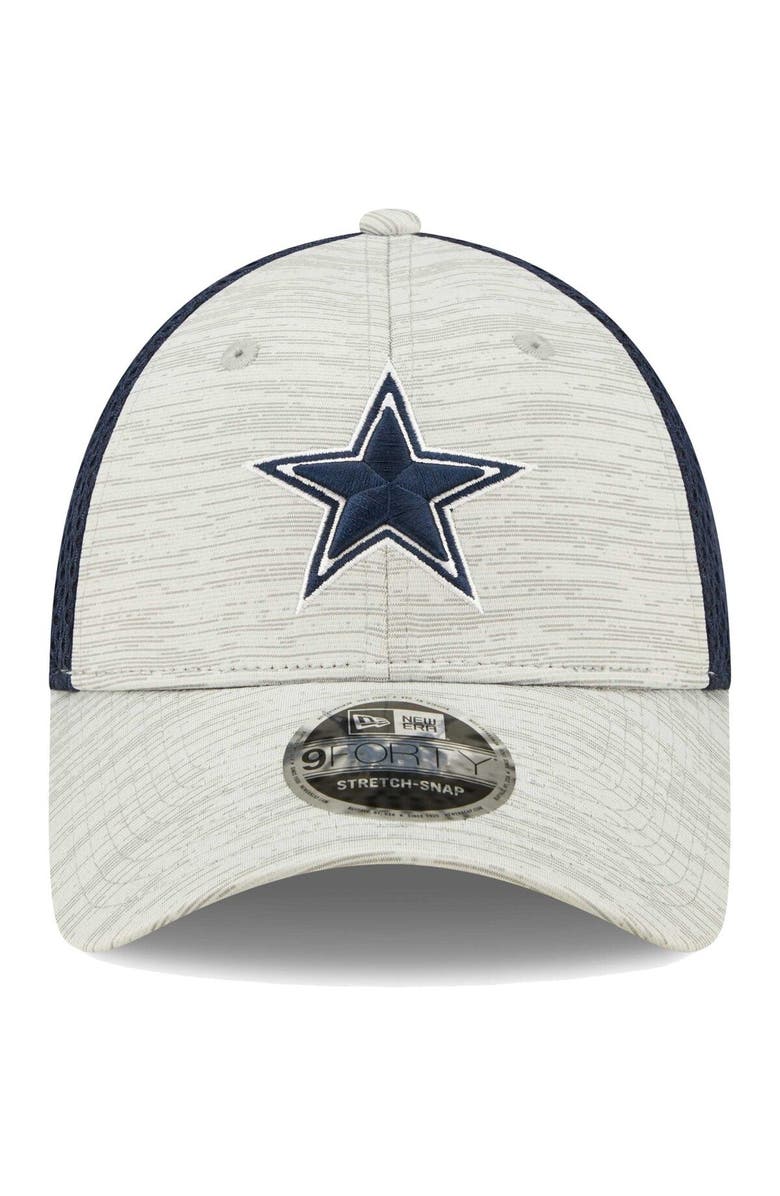New Era Men's New Era Gray/Navy Dallas Cowboys Active 9FORTY Adjustable Snapback Hat, Alternate, color, 