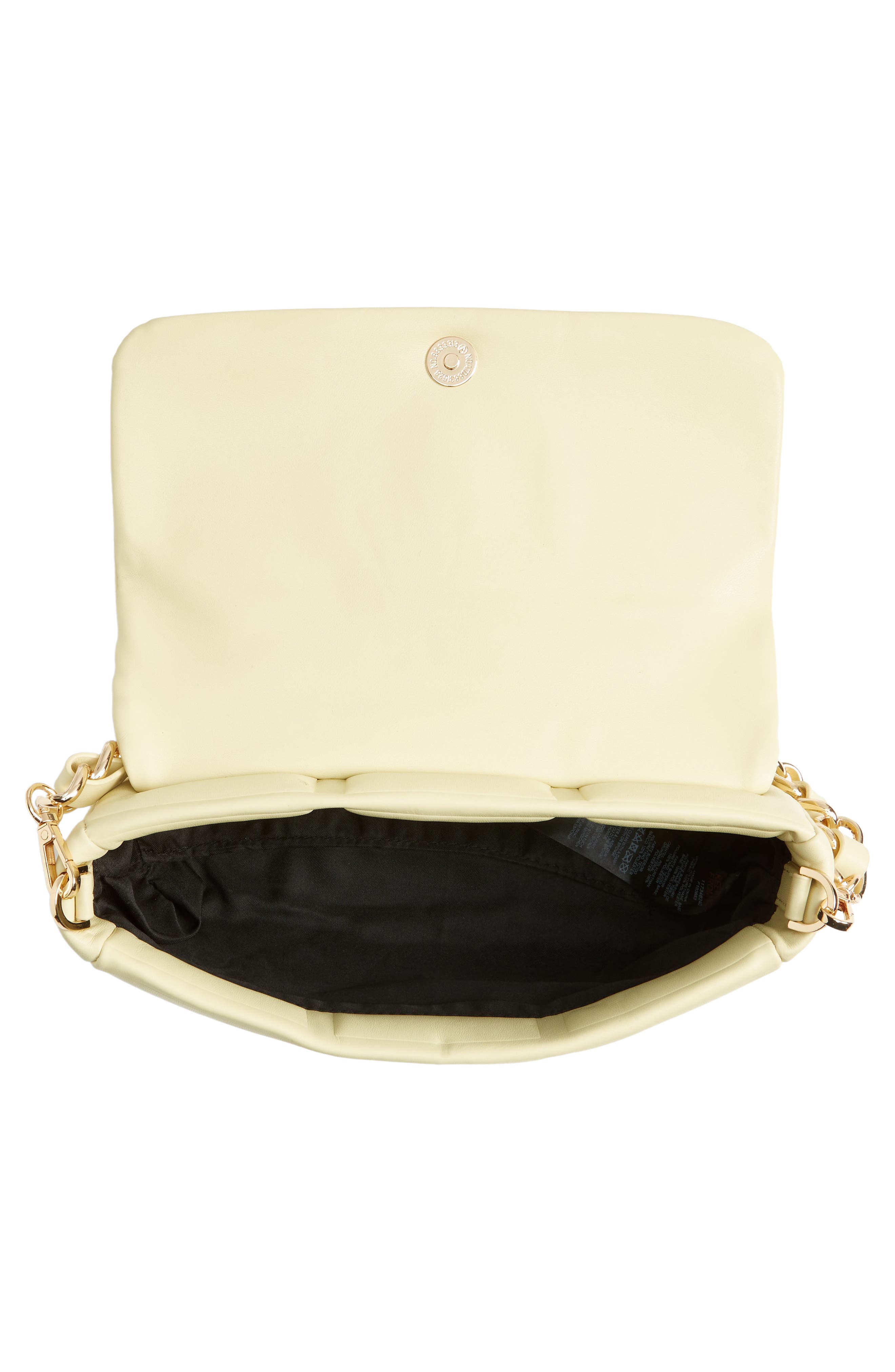 Topshop Cara Quilted Crossbody Bag, Alternate, color, Yellow