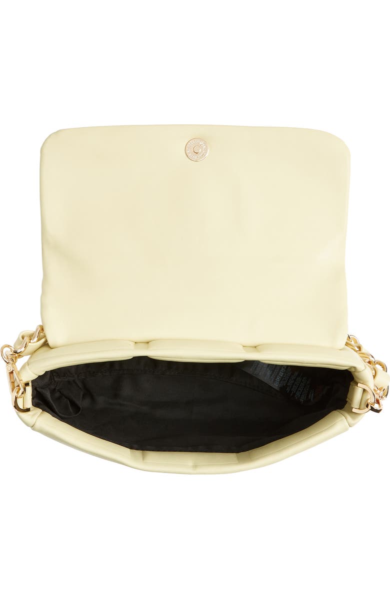 Topshop Cara Quilted Crossbody Bag, Alternate, color, Yellow