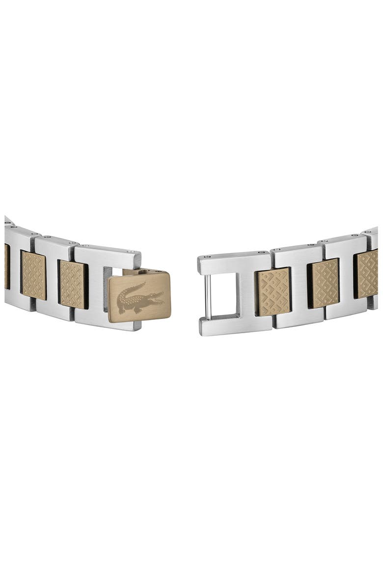 Men's Metropole Metal Link Bracelet, Alternate, color, SILVER / KHAKI