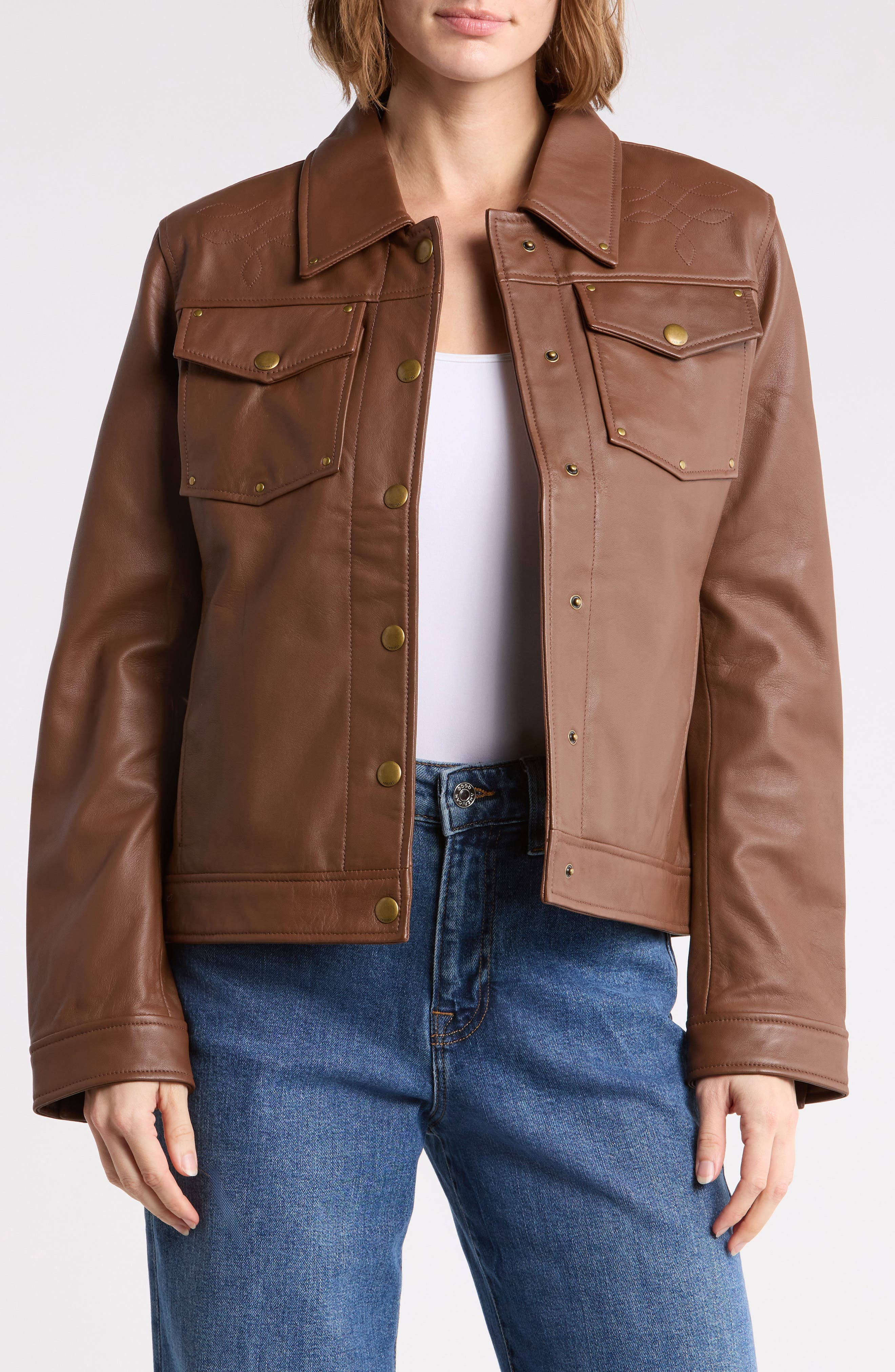 Trucker Leather Jacket