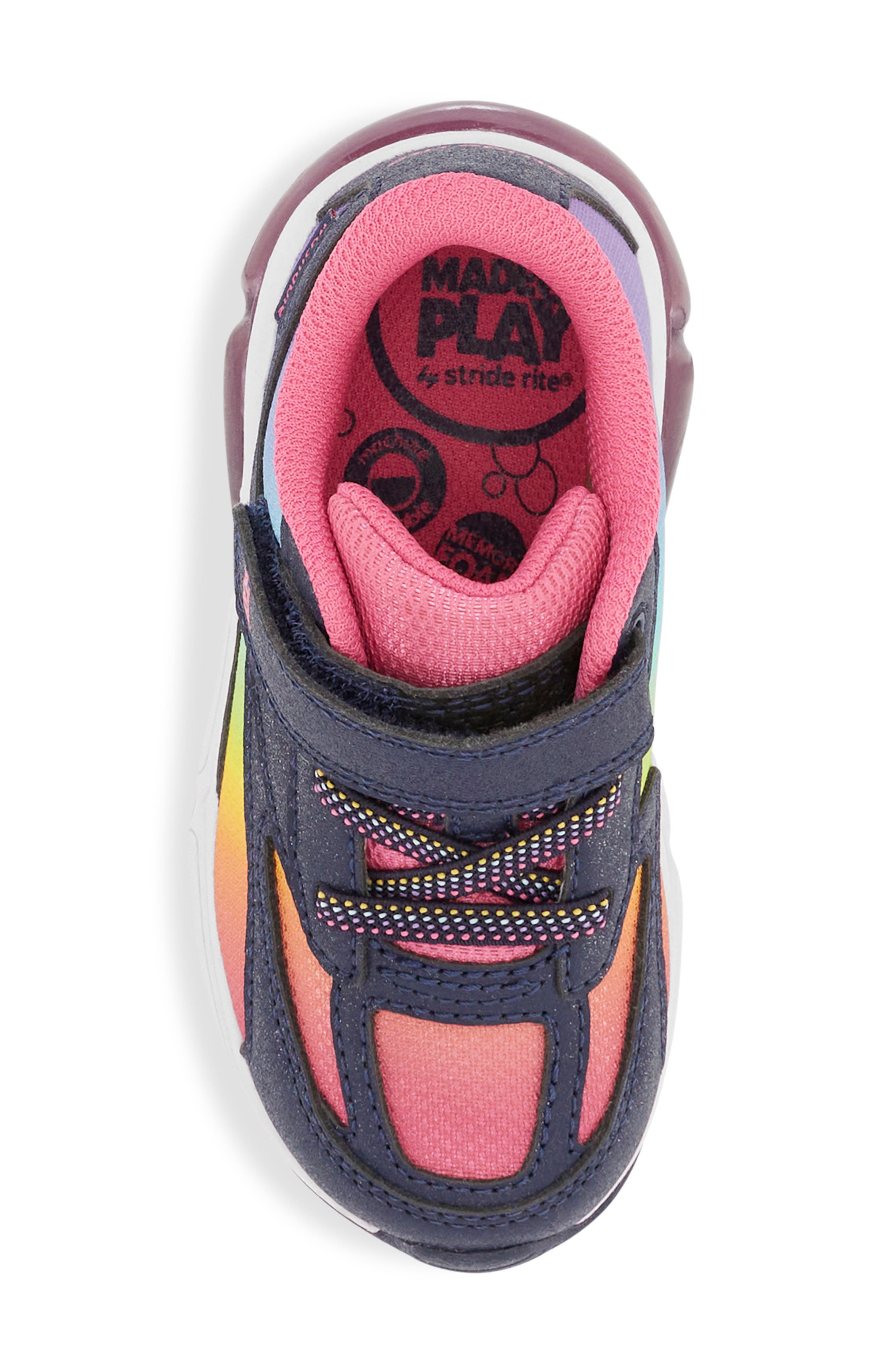 Stride Rite Kids' Made2Play<sup>®</sup> Phantom Light-Up Sneaker, Alternate, color, Rainbow