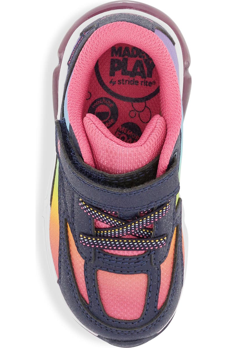 Stride Rite Kids' Made2Play<sup>®</sup> Phantom Light-Up Sneaker, Alternate, color, Rainbow