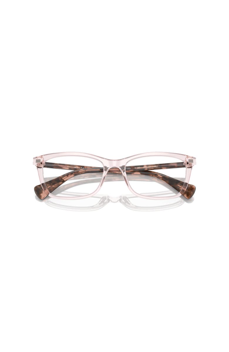 RALPH 51mm Rectangle optical glasses, Alternate, color, Pink