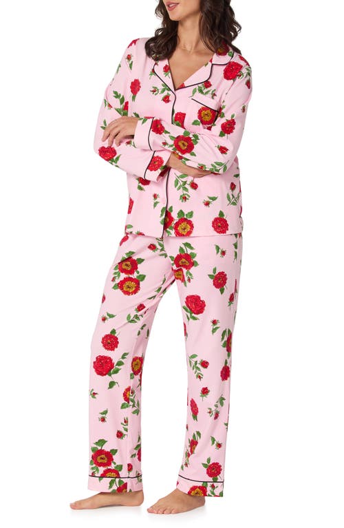 Bedhead Pajamas Print Stretch Organic Cotton Pajamas In Pink