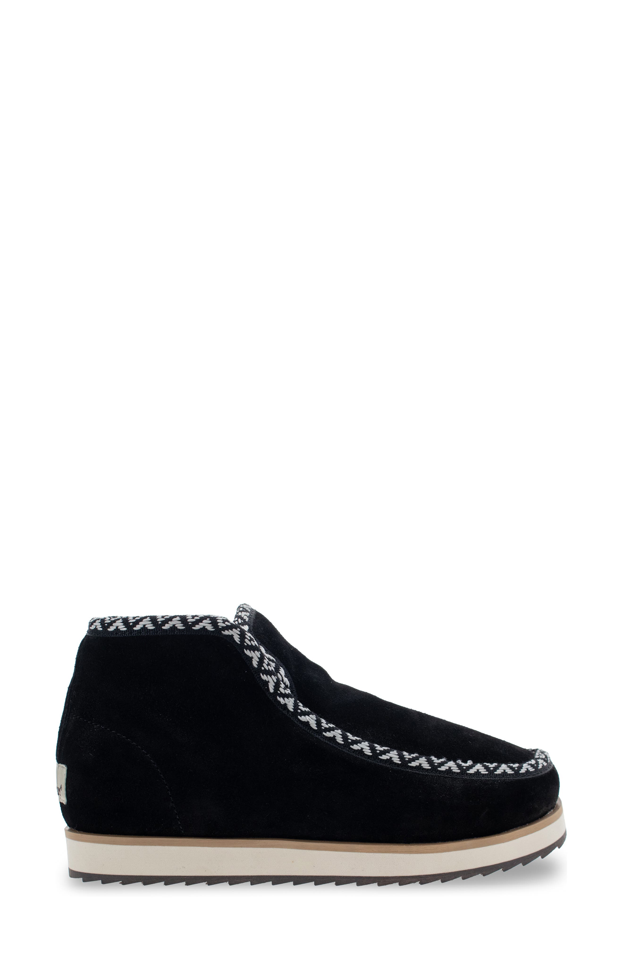 Walla Walla Leather Bootie, Alternate, color, BLACK