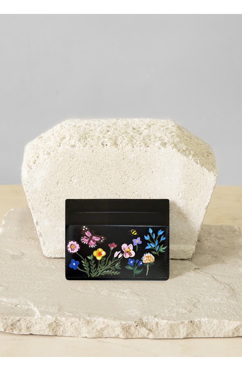 ALEPEL Pressed Flowers Cardholder, Alternate, color, Pressed Flowers