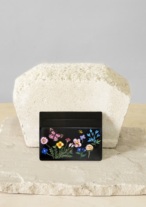 Alepel Pressed Flowers Cardholder In Pressed Flowers
