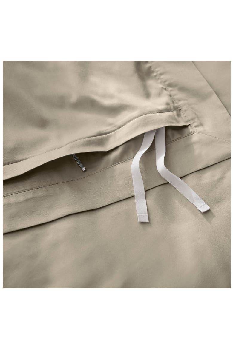 Signature Hemmed Duvet Set, Alternate, color, OAK