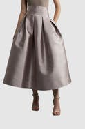 Karen Millen Twill Woven Prom Maxi Skirt