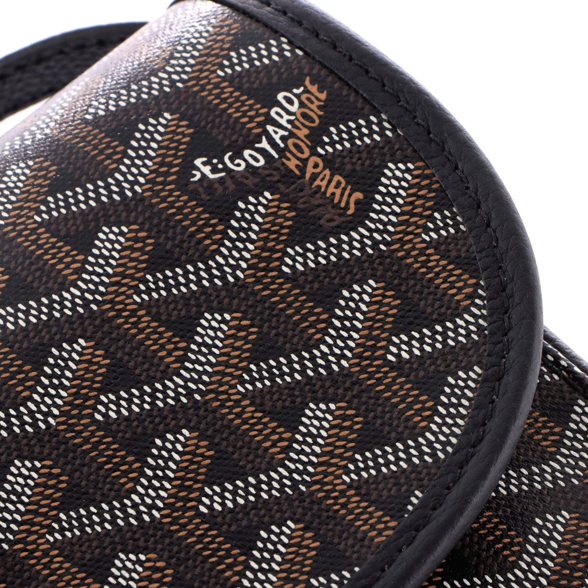 Pre-Owned Goyard Belvedere II Messenger Bag Coated Canvas PM, Alternate, color, Black