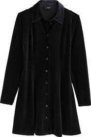 NEXT Velvet Mini Shirtdress