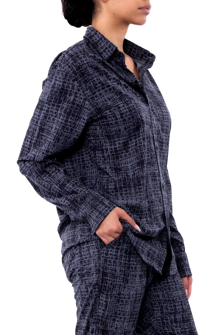 Etc. Button-Up Shirt, Alternate, color, BLACK