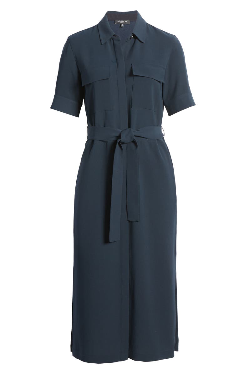Lafayette 148 New York Doha Midi Shirtdress, Alternate, color, 