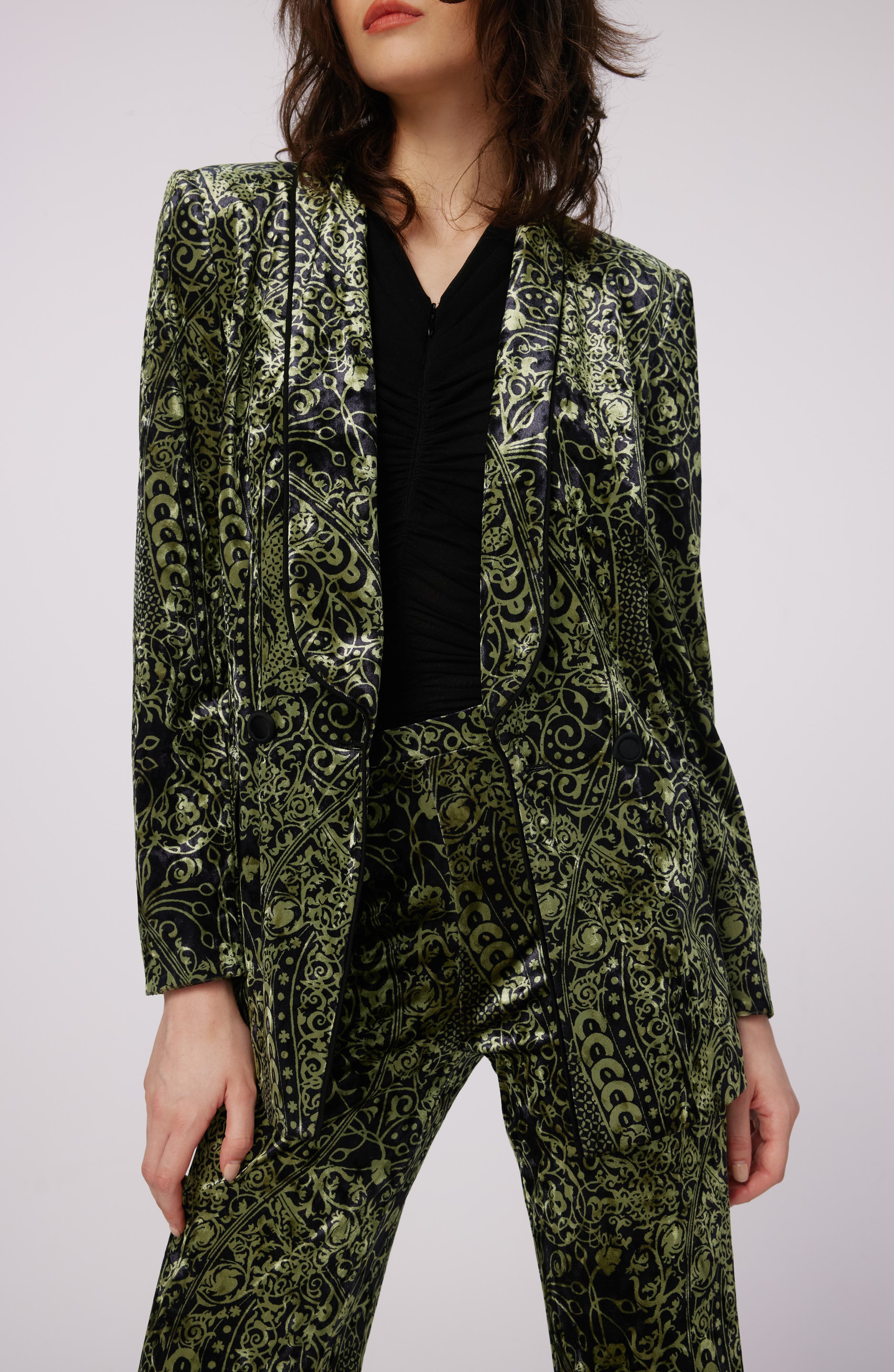 Chiana Paisley Velvet Jacket