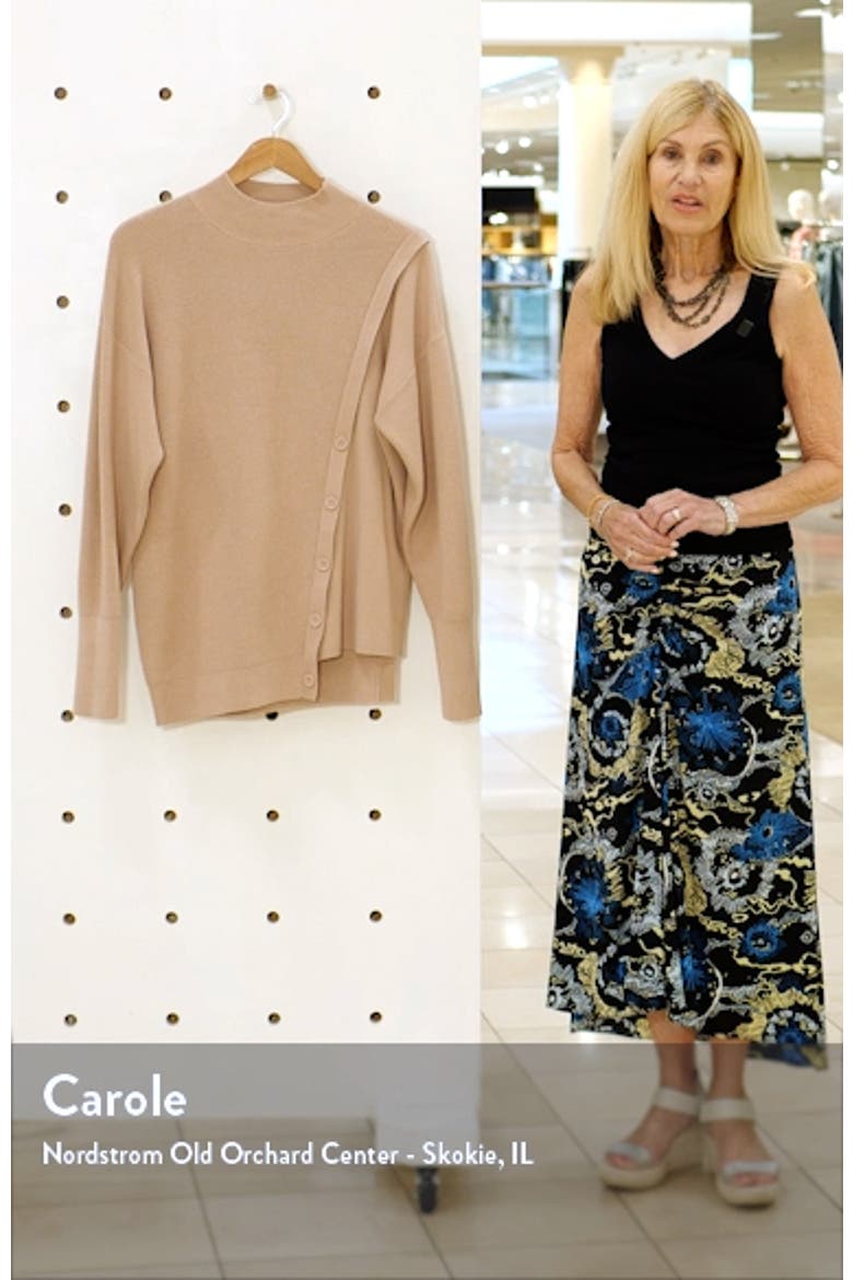 Mock Neck Stitch Mix Sweater video