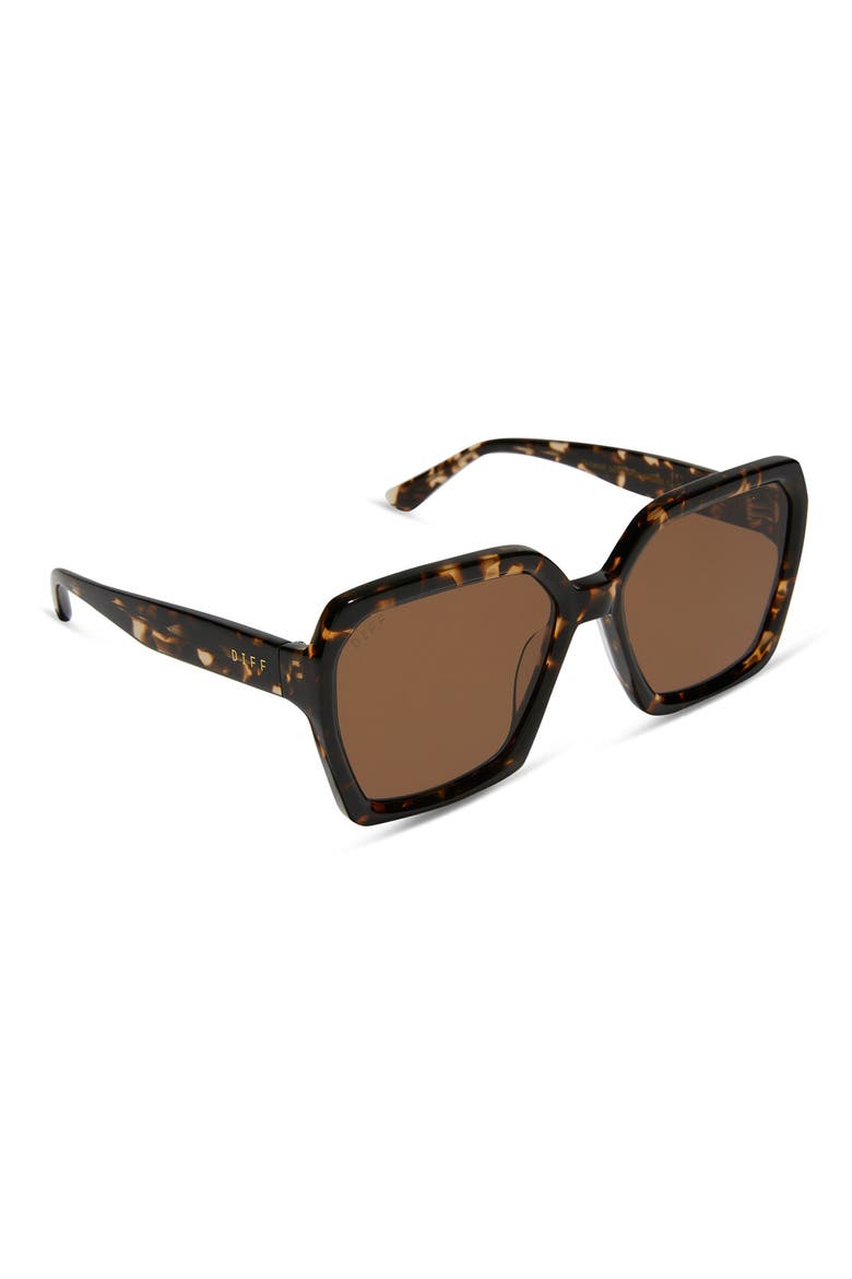 Sloane 54mm Square Sunglasses, Alternate, color, BROWN