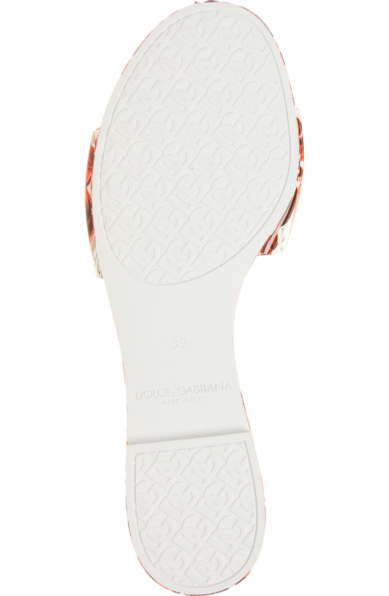 Dolce&Gabbana Bianca Majolica Slide Sandal, Alternate, color, Id3tn Maiolica 1 Orange