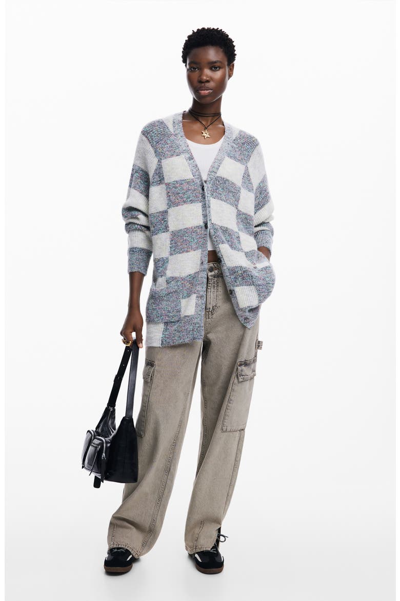 Oxford Button-Up Sweater, Alternate, color, WHITE