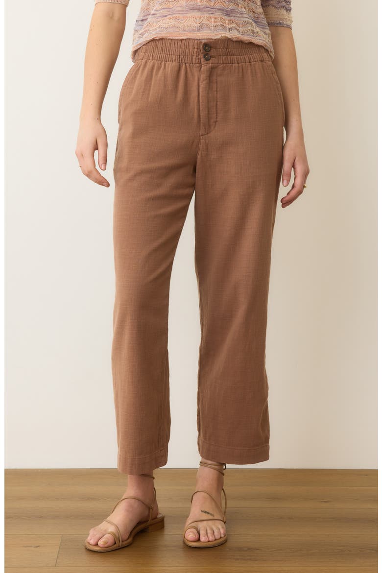 Elle Relaxed Crop Pants, Alternate, color, CHOCOLATE MALT