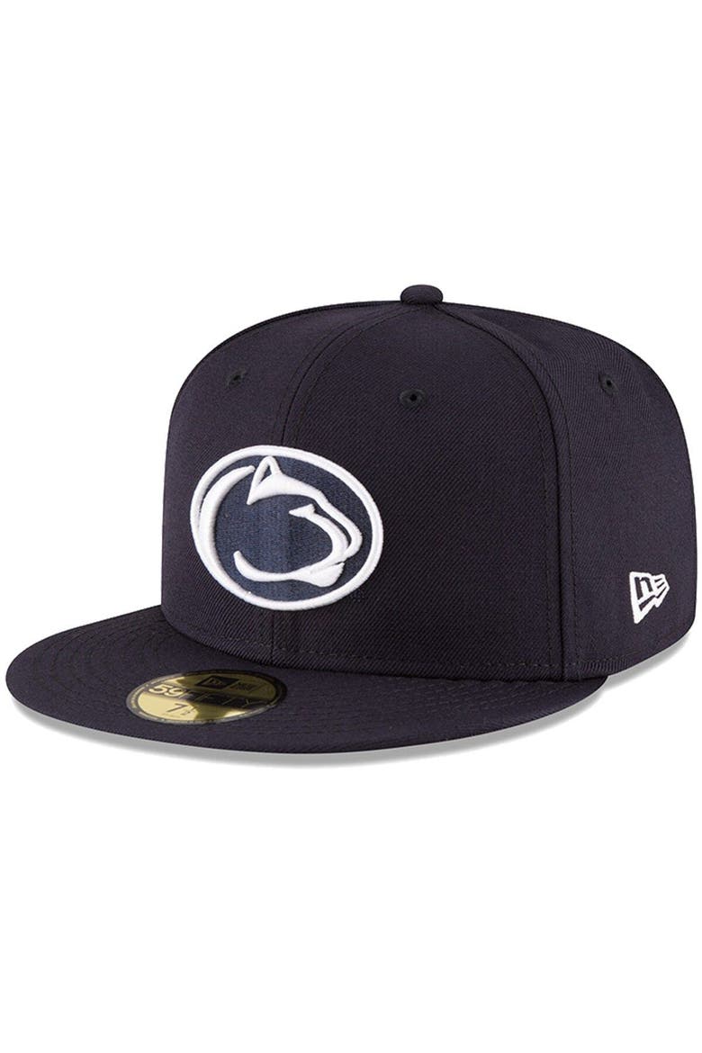 Men's New Era Navy Penn State Nittany Lions Basic 59FIFTY Fitted Hat, Main, color, Navy