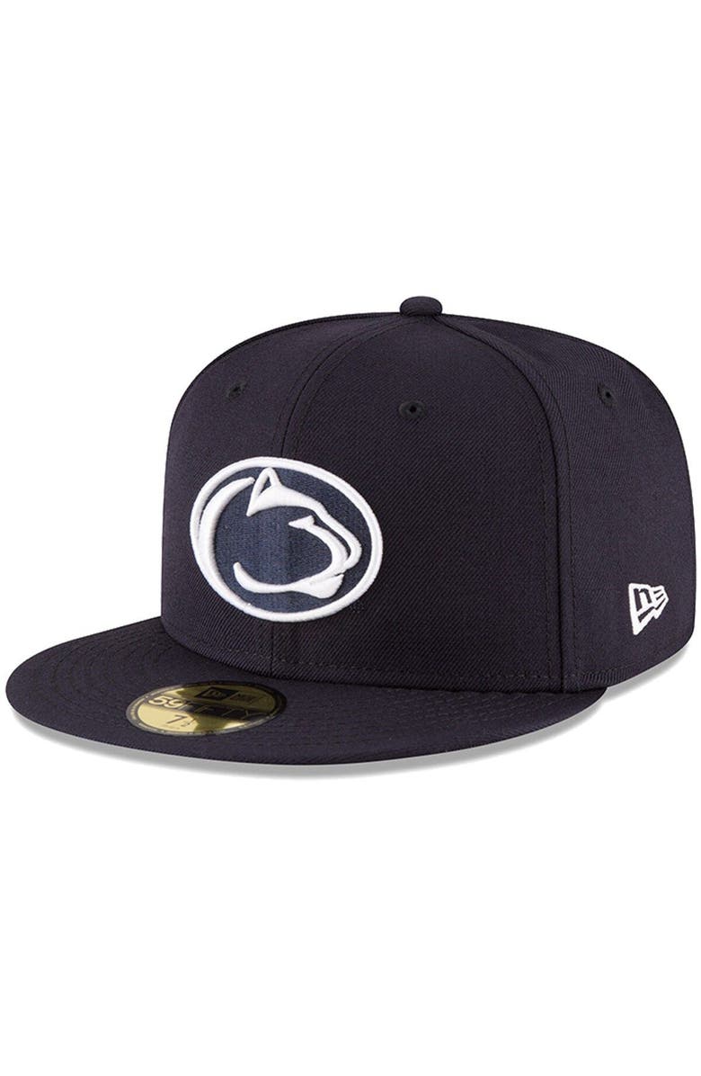 New Era Men's New Era Navy Penn State Nittany Lions Basic 59FIFTY Fitted Hat, Main, color, 