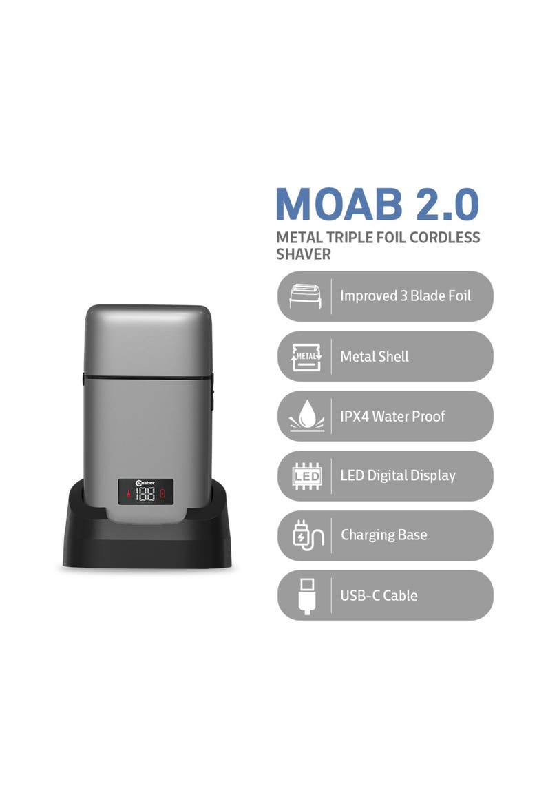 MOAB 2.0 Professional Cordless  Hair Trimmer, Alternate, color, Gray