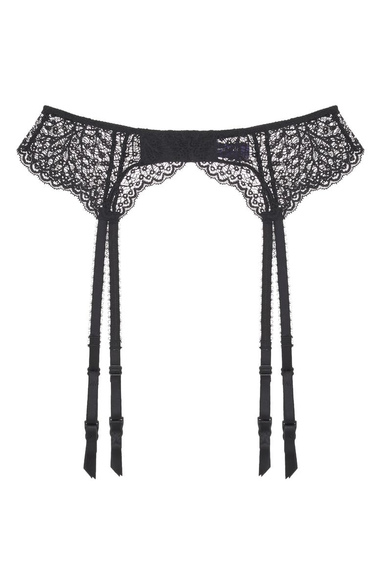 JOURNELLE Allegra Suspender Belt, Alternate, color, Noir