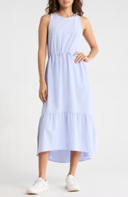 Zella Pursuit Tiered Midi Dress