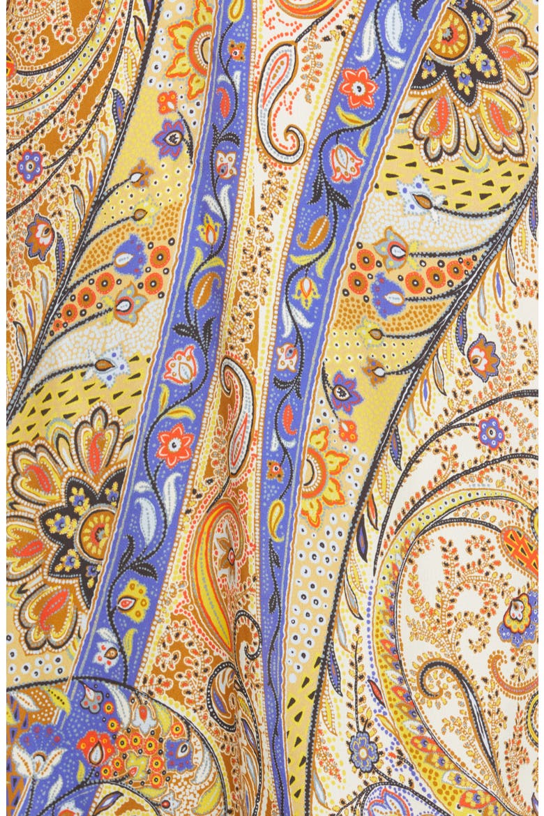 Belted Paisley Cover-Up Caftan, Alternate, color, BEIGE