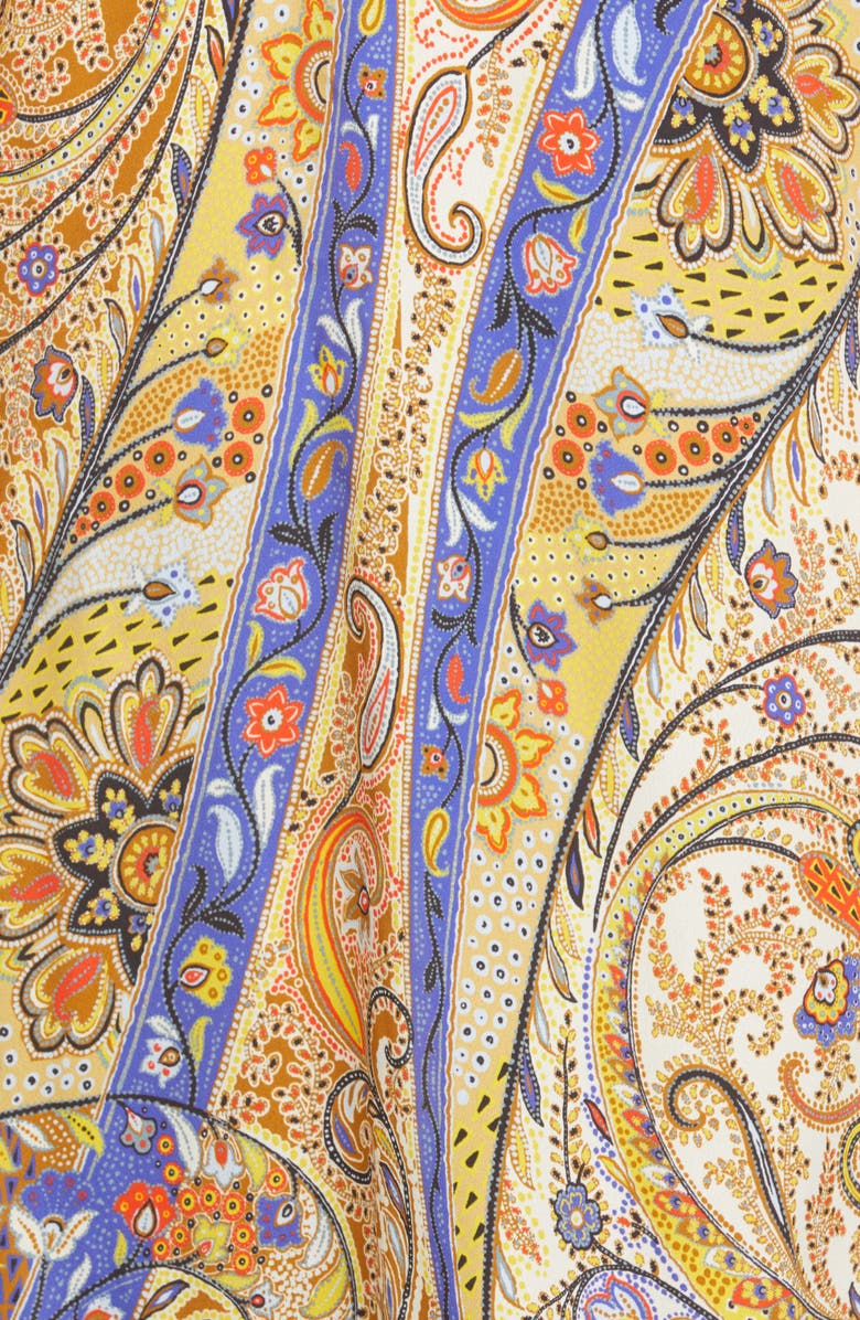 Etro Belted Paisley Cover-Up Caftan, Alternate, color,