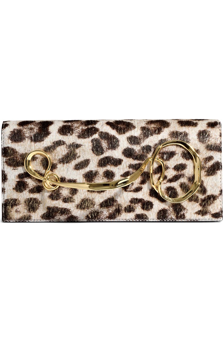 Alexis Bittar TWST GD HNDL CLTCH, Main, color, Metallic Leopard